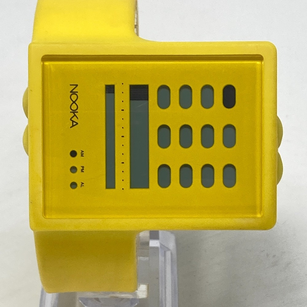 Nooka Zub Zayu Watch Men Women 52mm Yellow Digital WR 30M Alarm New Battery